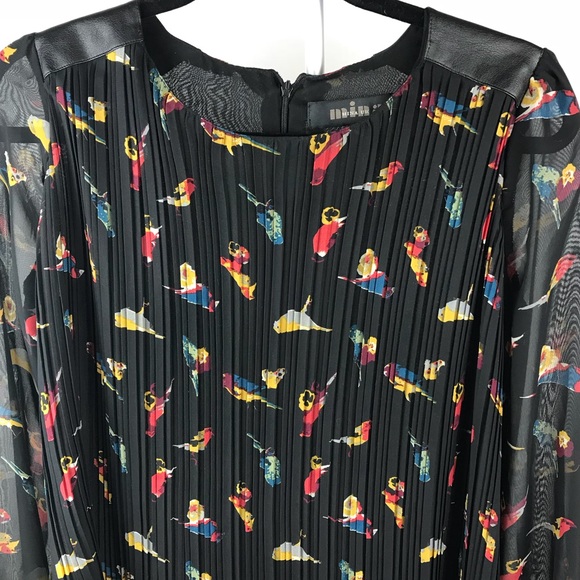 Mina UK Ophelia Pleated Sheath Bird Dress - Picture 3 of 8